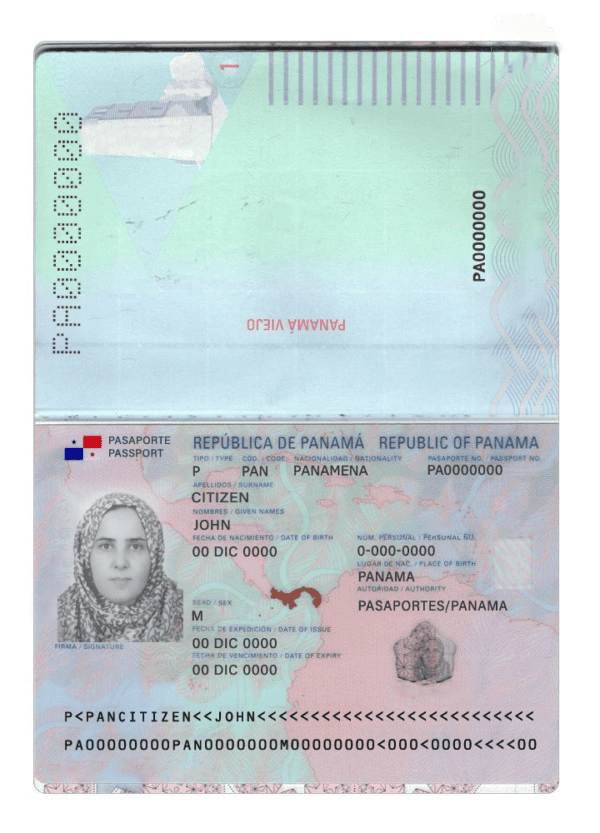 panama-passport Panama Passport PSD Template Version 2