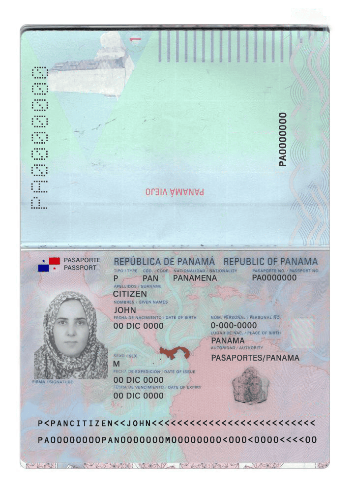 panama-passport Panama Passport PSD Template Version 2