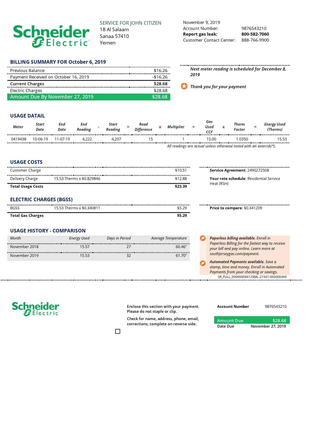 schneider-electricity-Yemen.jpg Yemen Schneider Electric utility bill template in Word and PDF format