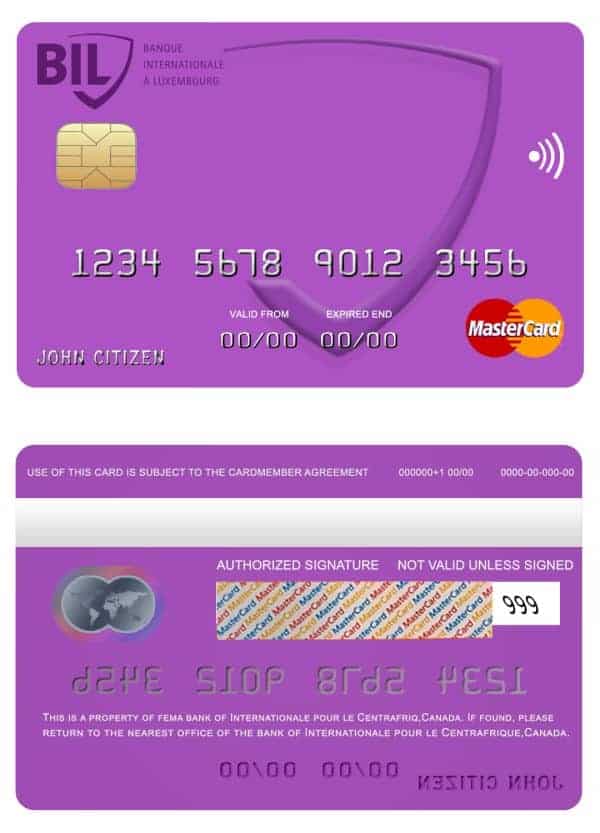 Canada Internationale pour le Centrafrique bank mastercard Fillable Canada Internationale pour le Centrafrique bank mastercard Templates