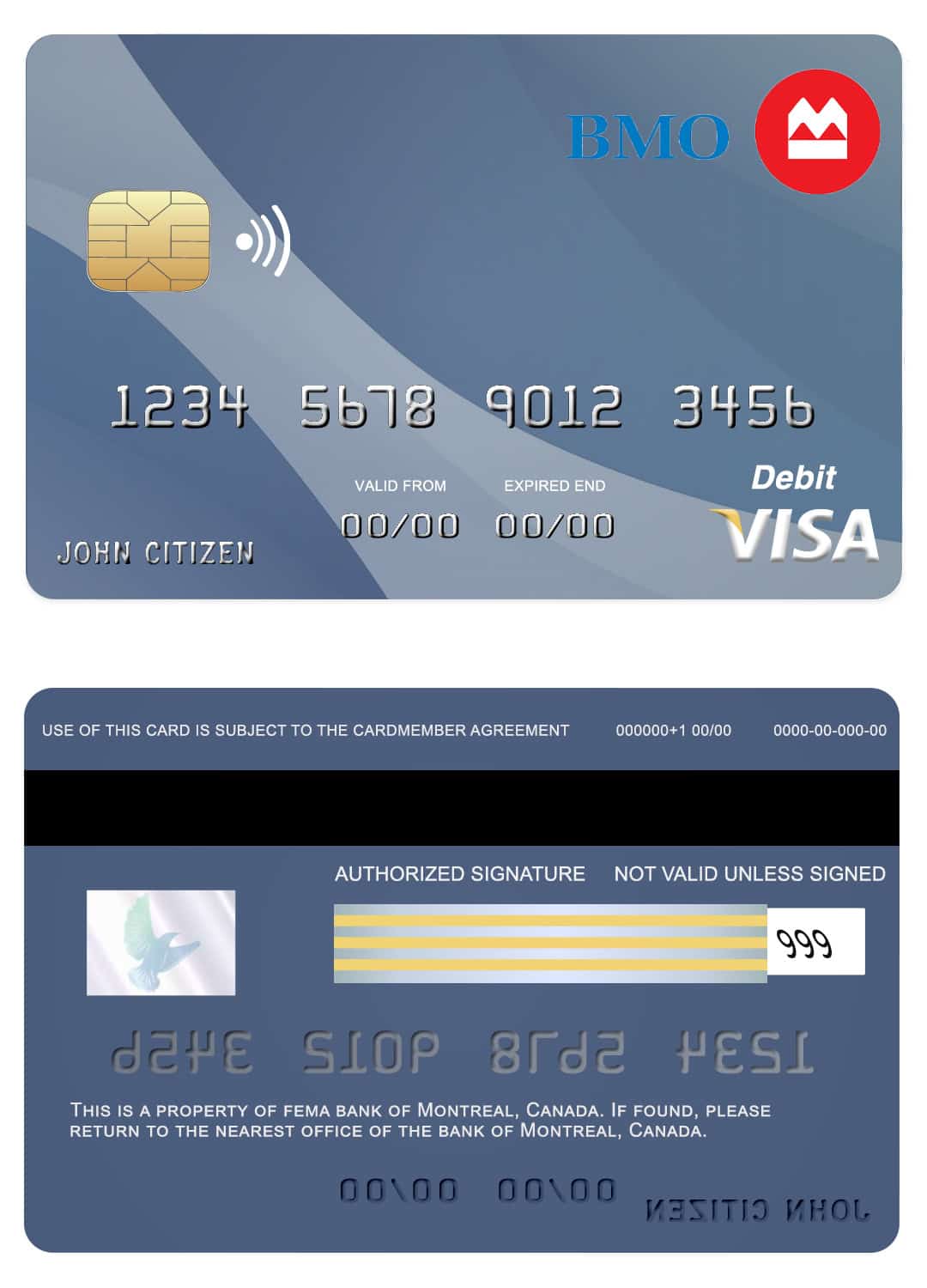 Canada Montreal bank visa card Fillable Canada Montreal bank visa card Templates