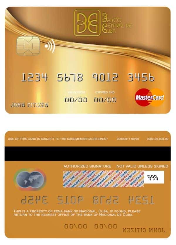 Cuba Nacional bank mastercard credit card Fillable Cuba Nacional bank mastercard credit card Templates