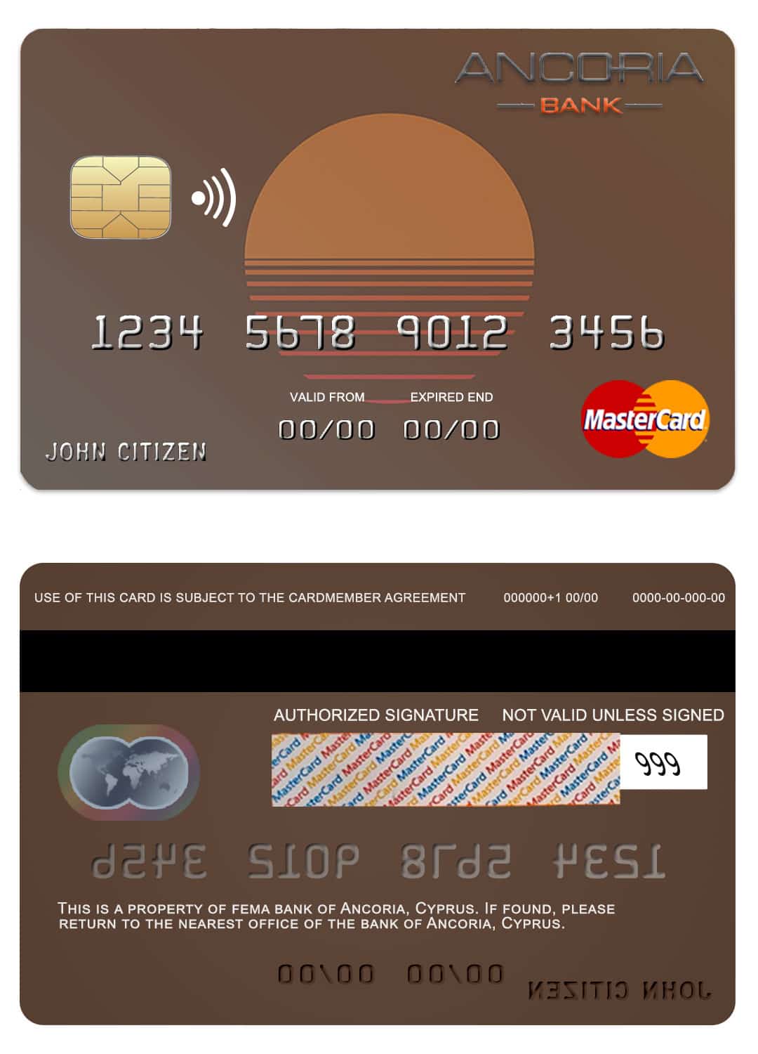 Cyprus Ancoria bank mastercard Fillable Cyprus Ancoria bank mastercard Templates