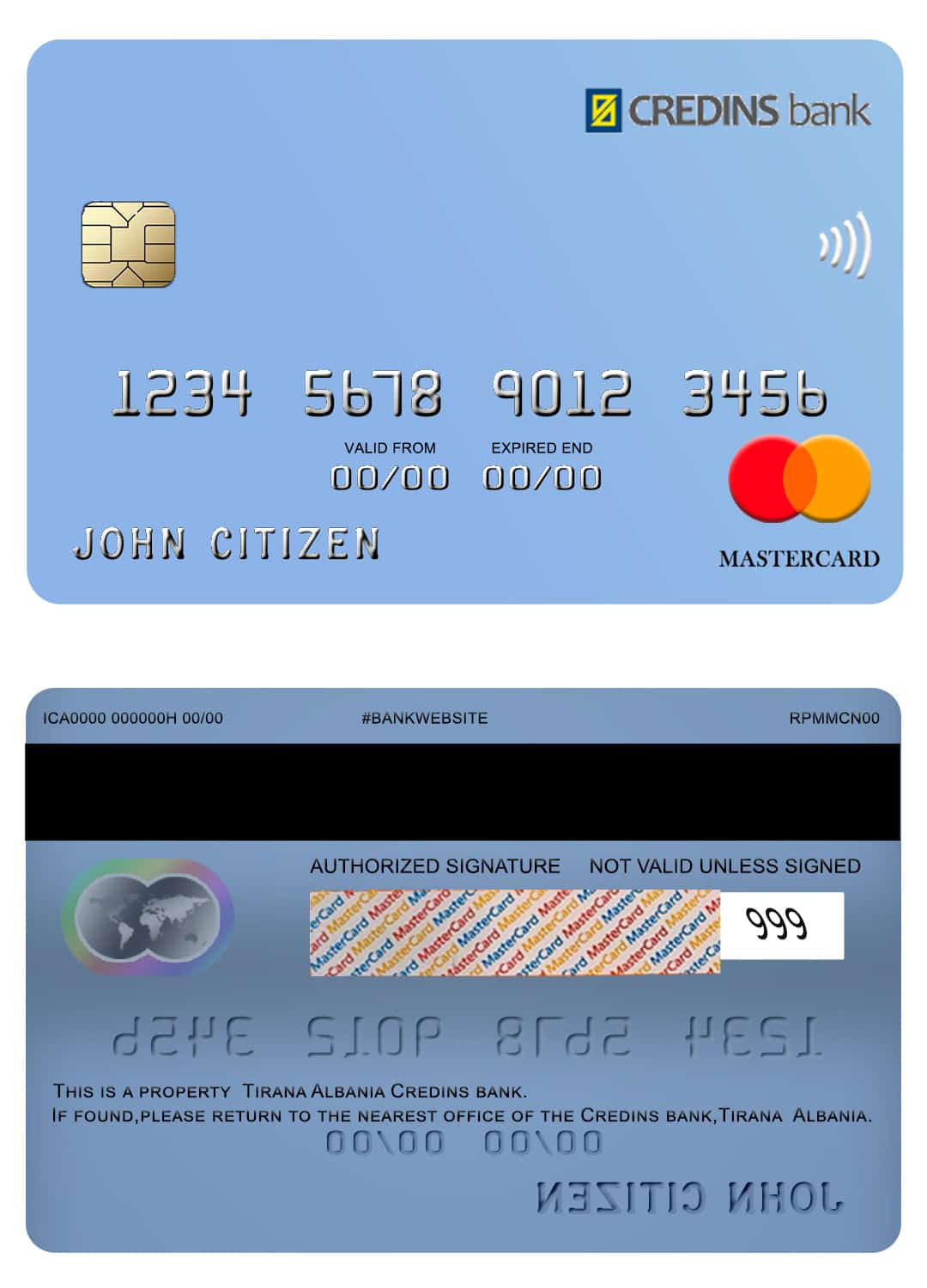 Fillable Albania Credins bank mastercard Templates Fillable Albania Credins bank mastercard Templates | Layer-Based PSD