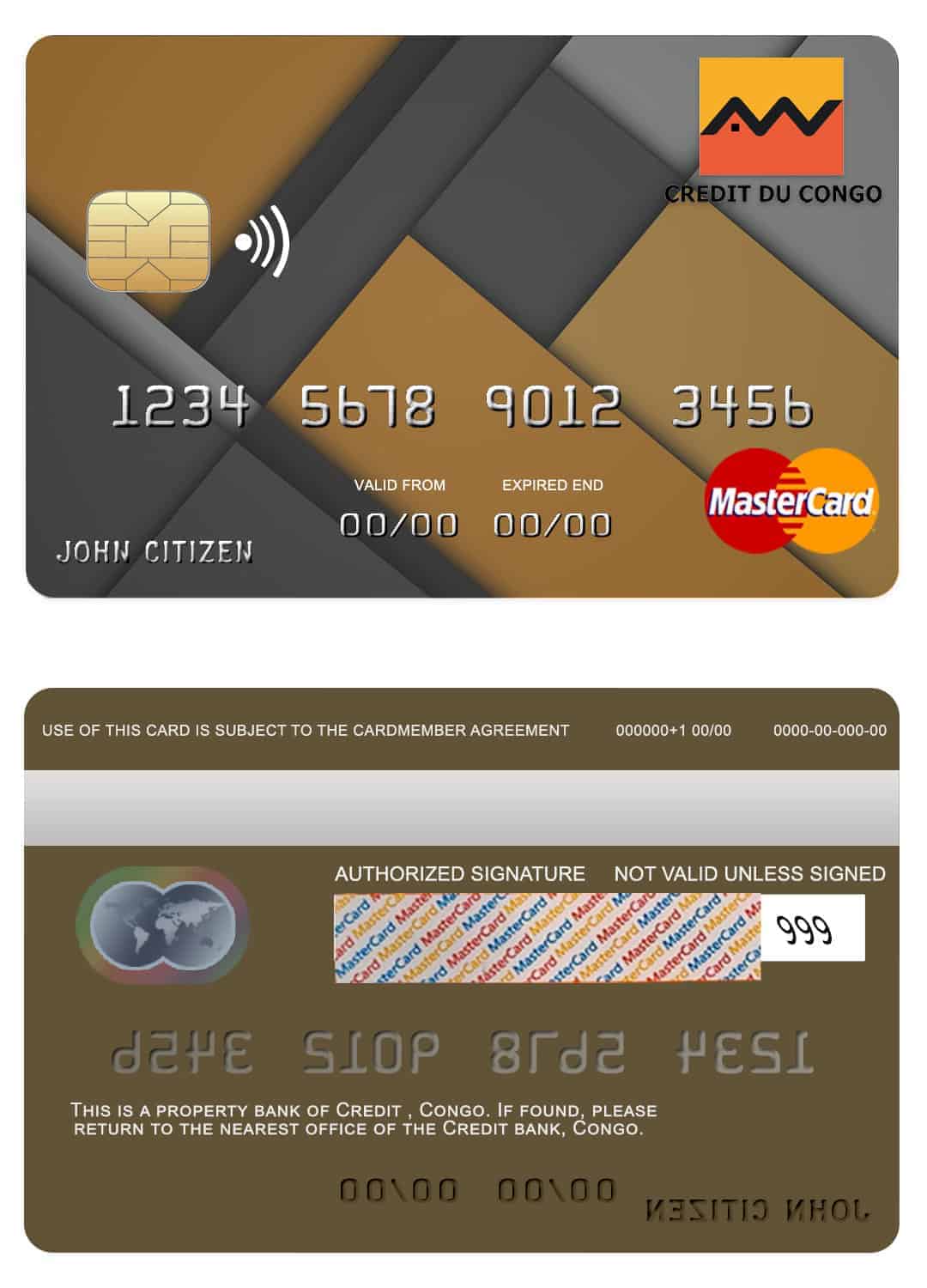 Fillable Congo Credit bank mastercard credit card Templates Fillable Congo Credit bank mastercard credit card Templates