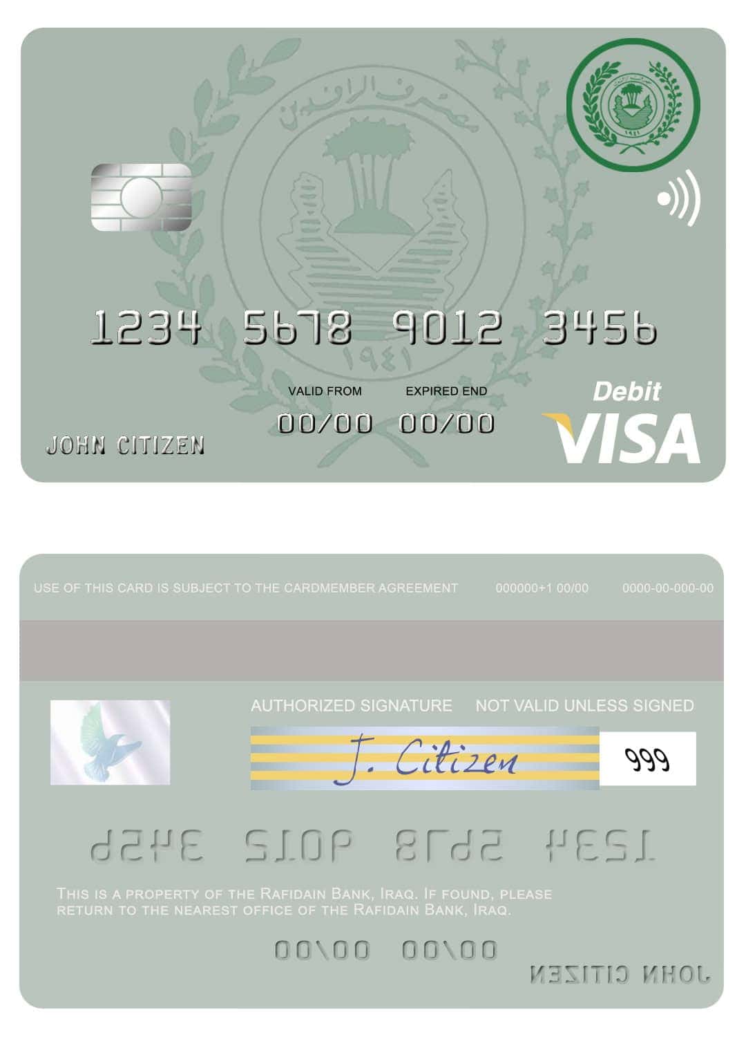 Fillable Iraq Rafidain bank visa debit card Templates Fillable Iraq Rafidain bank visa debit card Templates