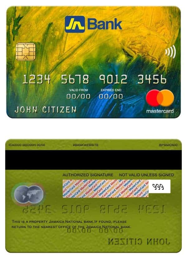 Fillable Jamaica National bank mastercard Templates