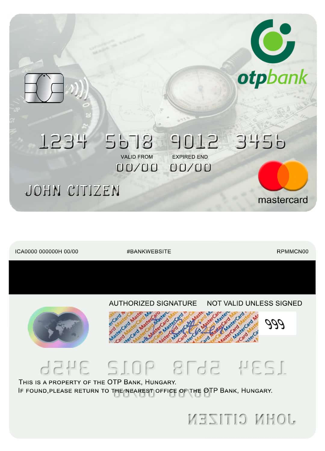 Hungary OTP Bank mastercard Fillable Hungary OTP Bank mastercard Templates