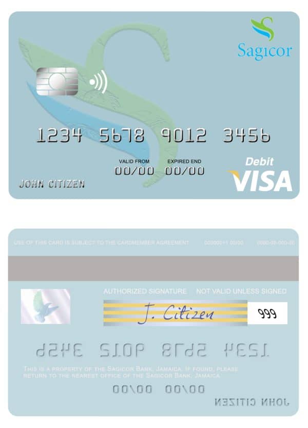 Jamaica Sagicor Bank visa card Fillable Jamaica Sagicor Bank visa card Templates