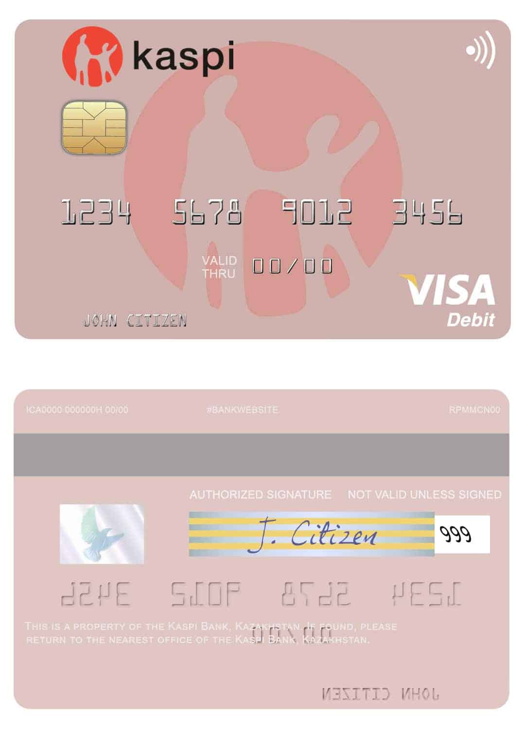 Kazakhstan Kaspi Bank visa card Fillable Kazakhstan Kaspi Bank visa card Templates