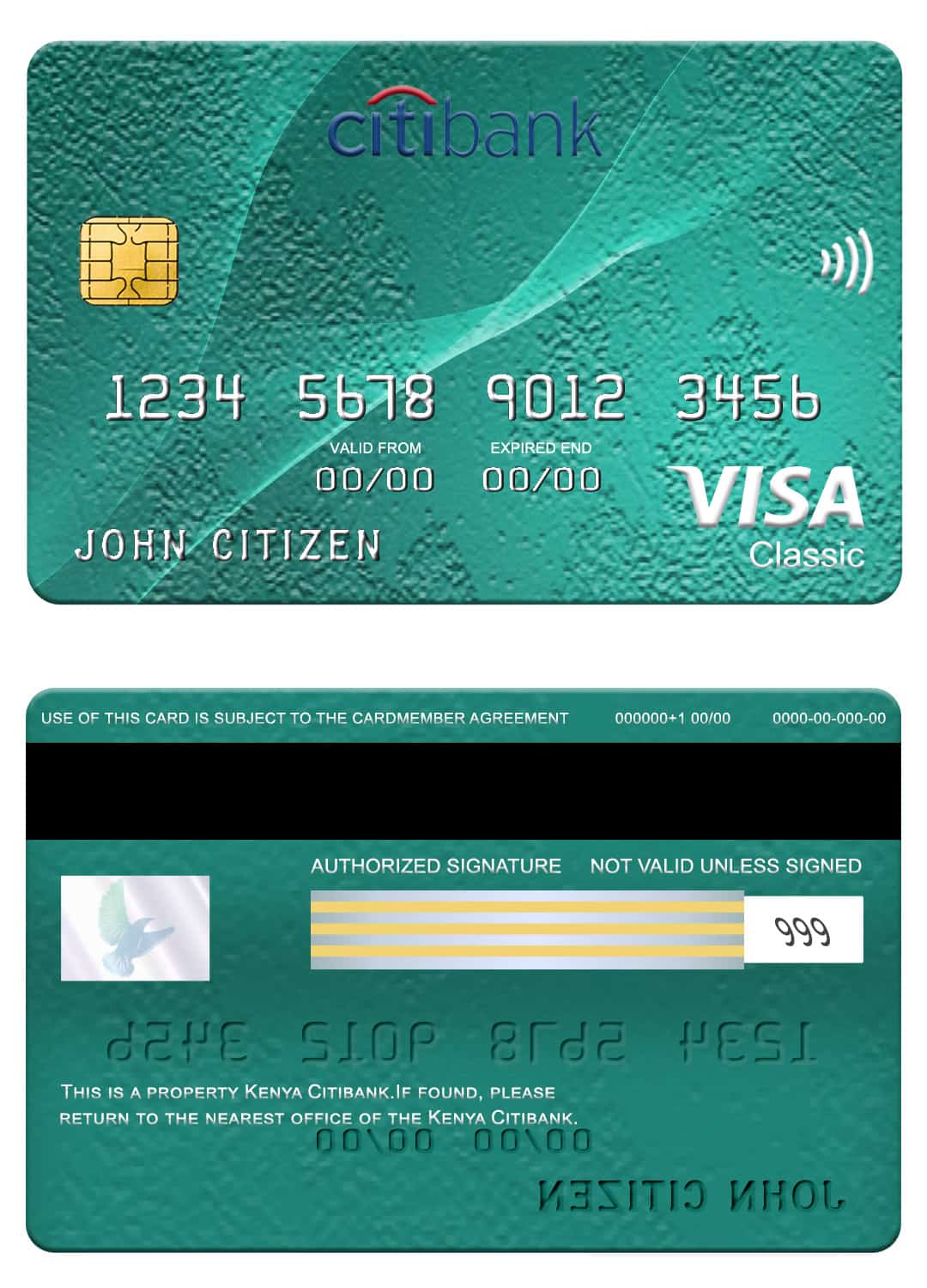 Kenya Citibank visa classic card Fillable Kenya Citibank visa classic card Templates