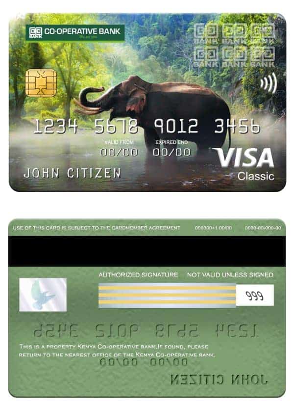 Kenya Co-operative bank of Kenya visa classic card Fillable Kenya Co-operative bank of Kenya visa classic card Templates