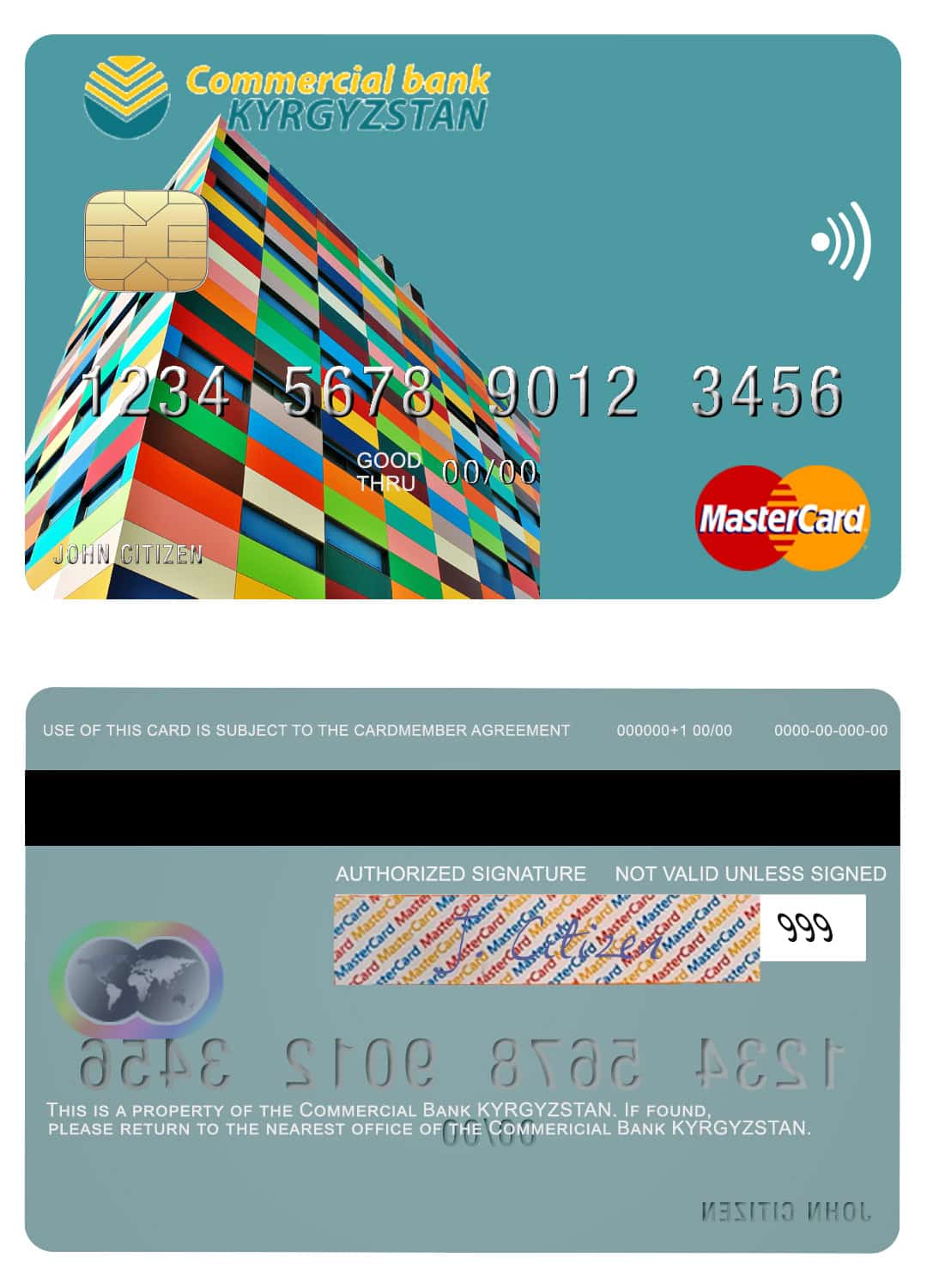 Kyrgyzstan Commercial Bank mastercard Editable Kyrgyzstan Commercial Bank mastercard