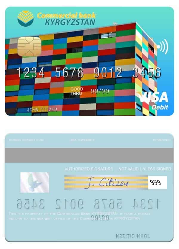 Kyrgyzstan Commercial Bank visa card Fillable Kyrgyzstan Commercial Bank visa card Templates