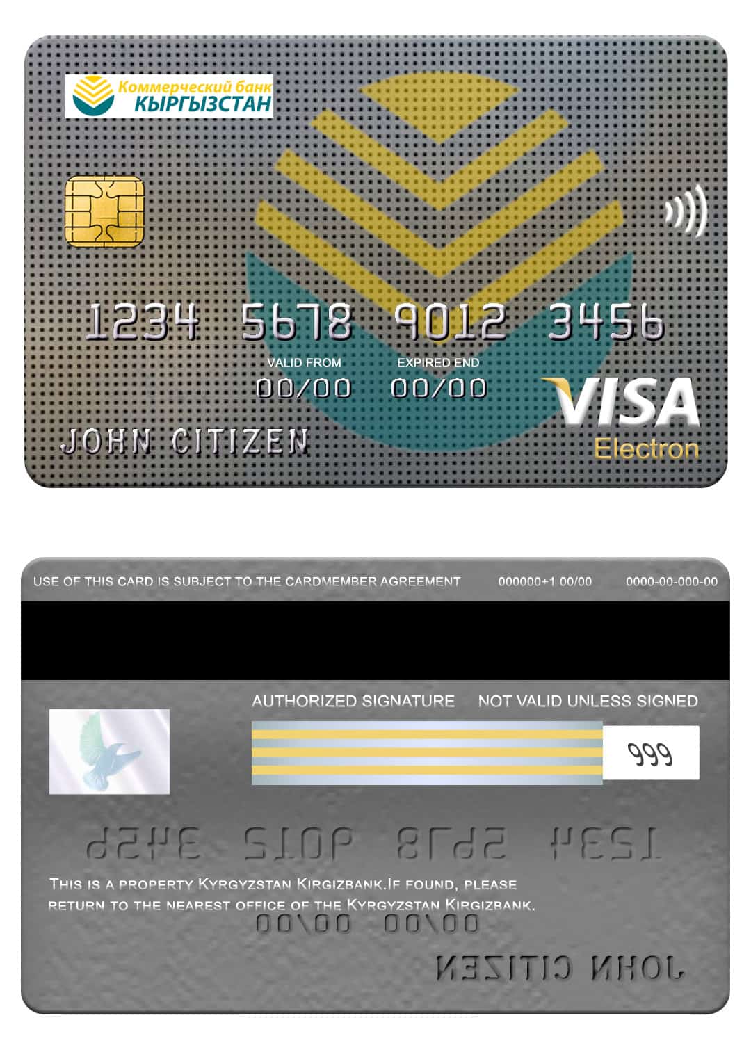 Kyrgyzstan Kirgizbank visa electron card Fillable Kyrgyzstan Kirgizbank visa electron card Templates