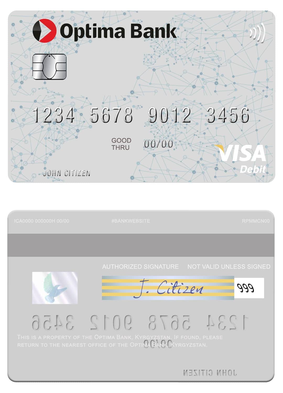Kyrgyzstan Optima Bank visa card Fillable Kyrgyzstan Optima Bank visa card Templates