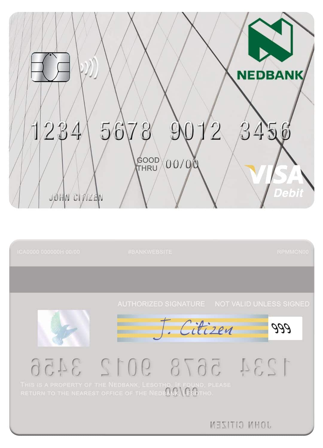 Lesotho Nedbank visa card Fillable Lesotho Nedbank visa card Templates