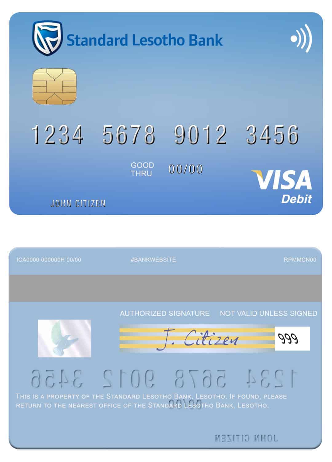 Lesotho Standard Bank visa card Fillable Lesotho Standard Bank visa card Templates