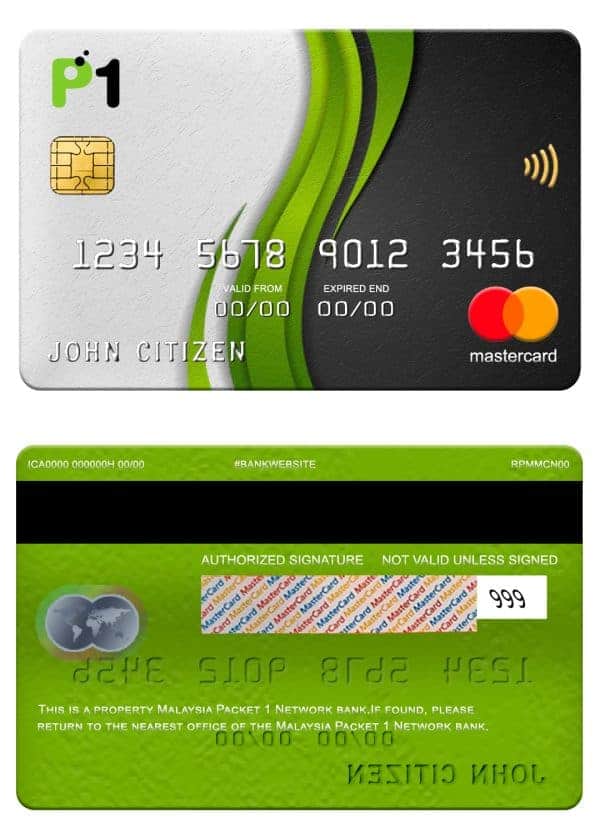 Fillable Malaysia Packet 1 Network bank mastercard Templates