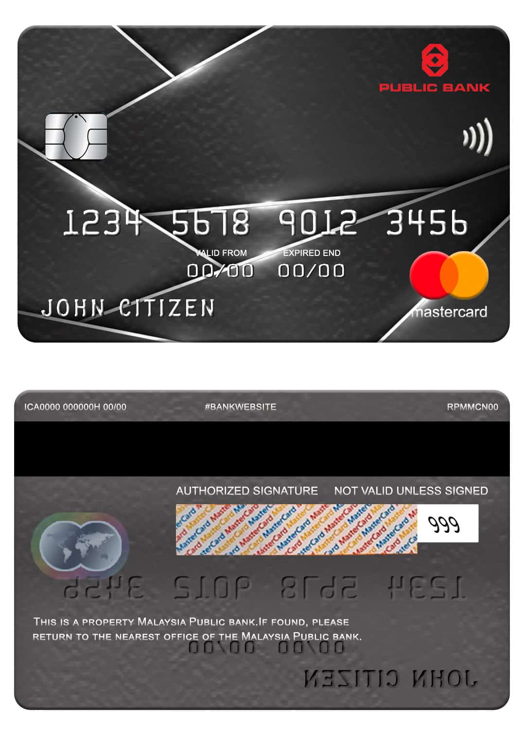 Malaysia Public bank mastercard Fillable Malaysia Public bank mastercard Templates