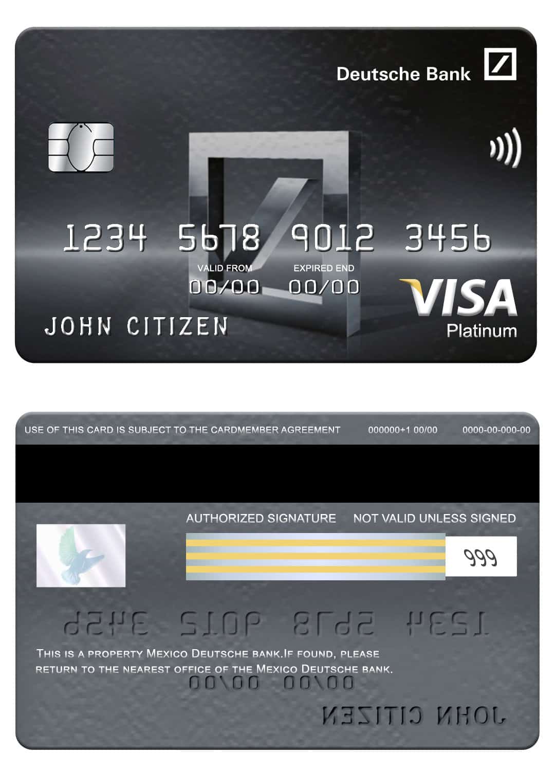 Mexico Deutsche bank visa platinum card Fillable Mexico Deutsche bank visa platinum card Templates