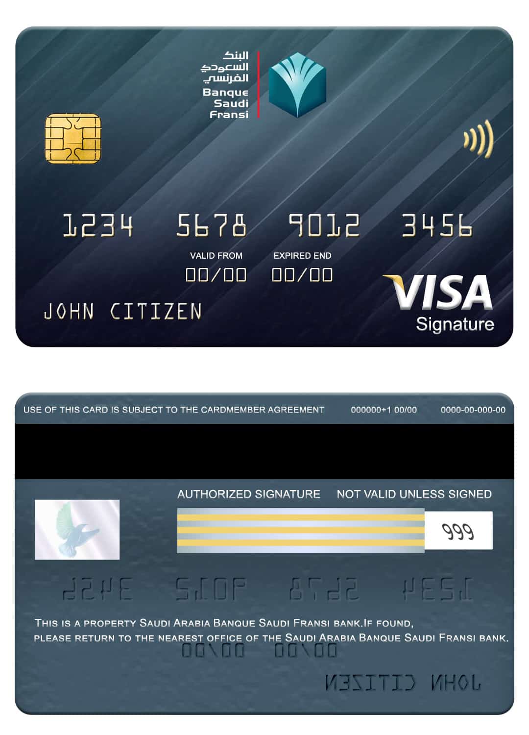 Saudi Arabia Banque Saudi Fransi bank visa signature card Fillable Saudi Arabia Banque Saudi Fransi bank visa signature card Templates