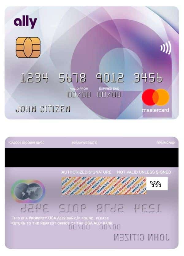 USA Ally bank mastercard Fillable USA Ally bank mastercard Templates