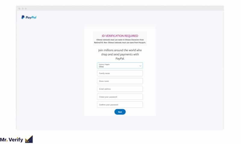 create a paypal account