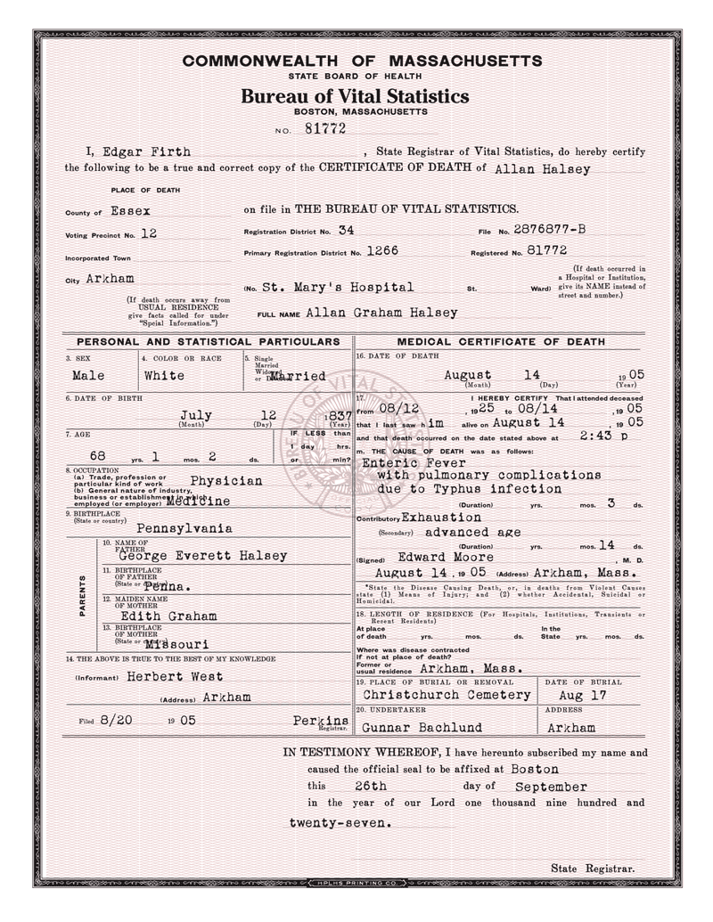 USA-Massachusetts-Death-Certificates-PDF-Template-2 Fake USA Massachusetts Death Certificate Pdf Template