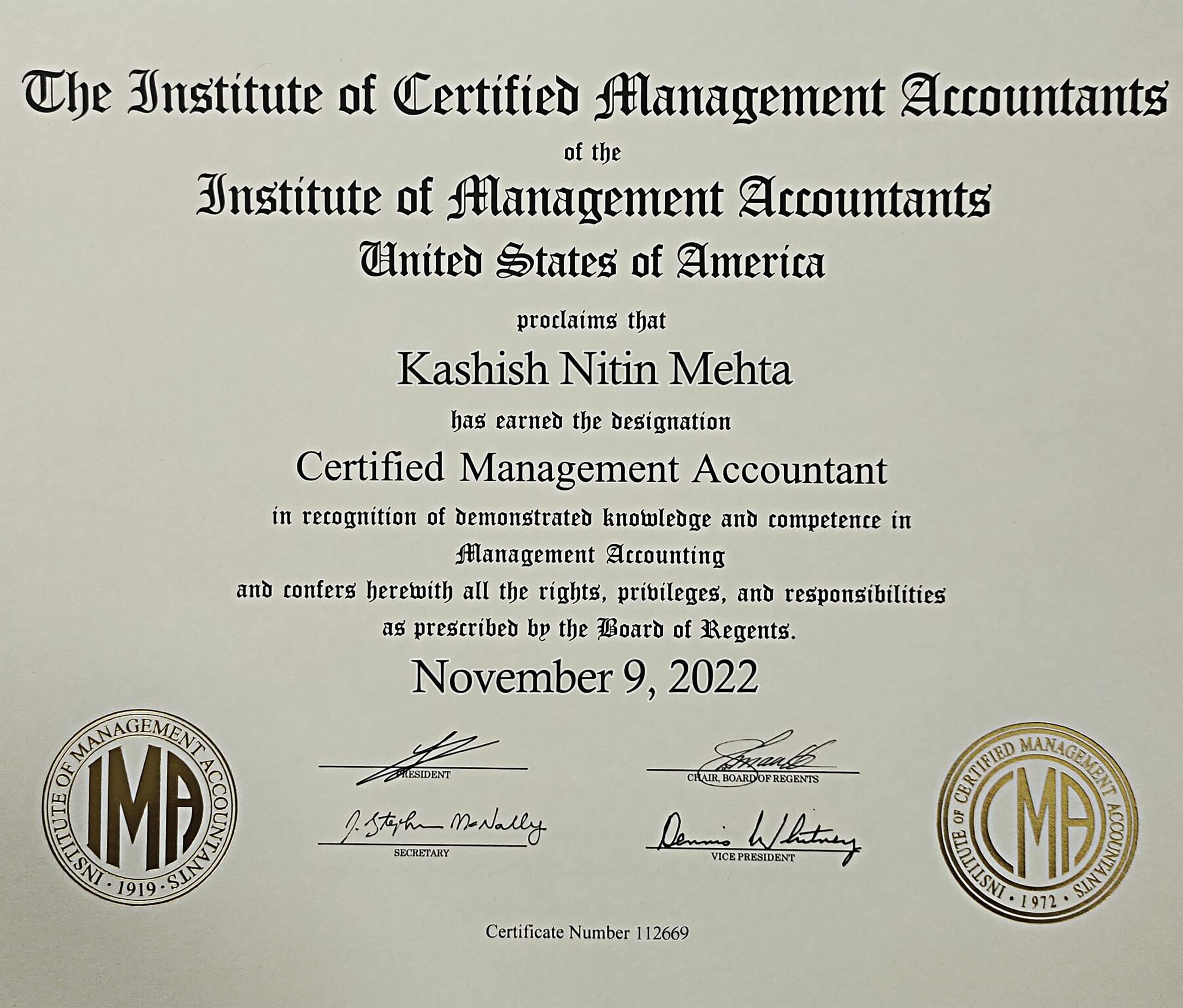 Authentic-Looking Fake certificate from ICMA Institute