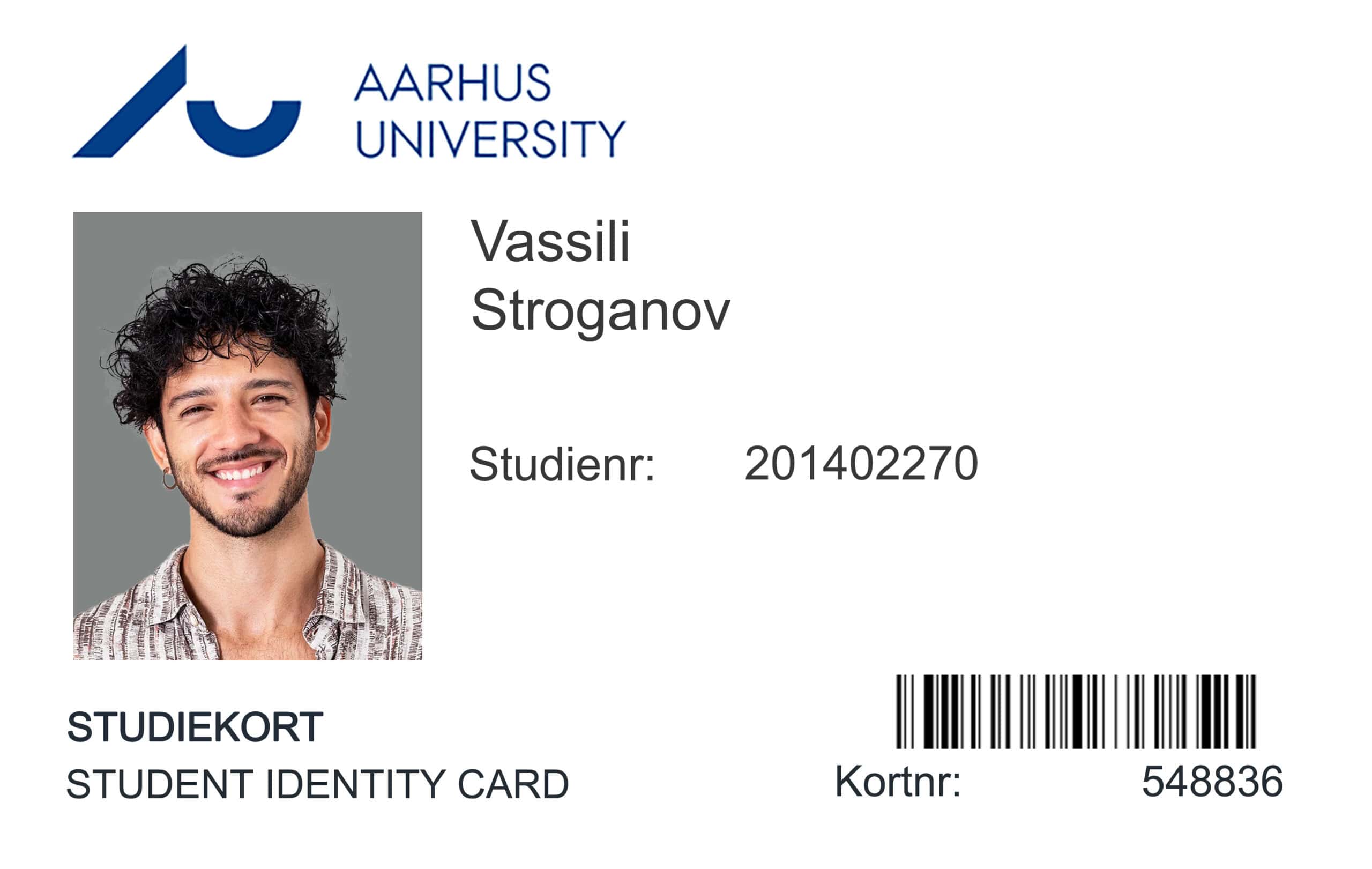 Create Aarhus University Student ID Cards with Fillable PSD Templates Create Aarhus University Student ID Cards with Fillable PSD Templates FRONT
