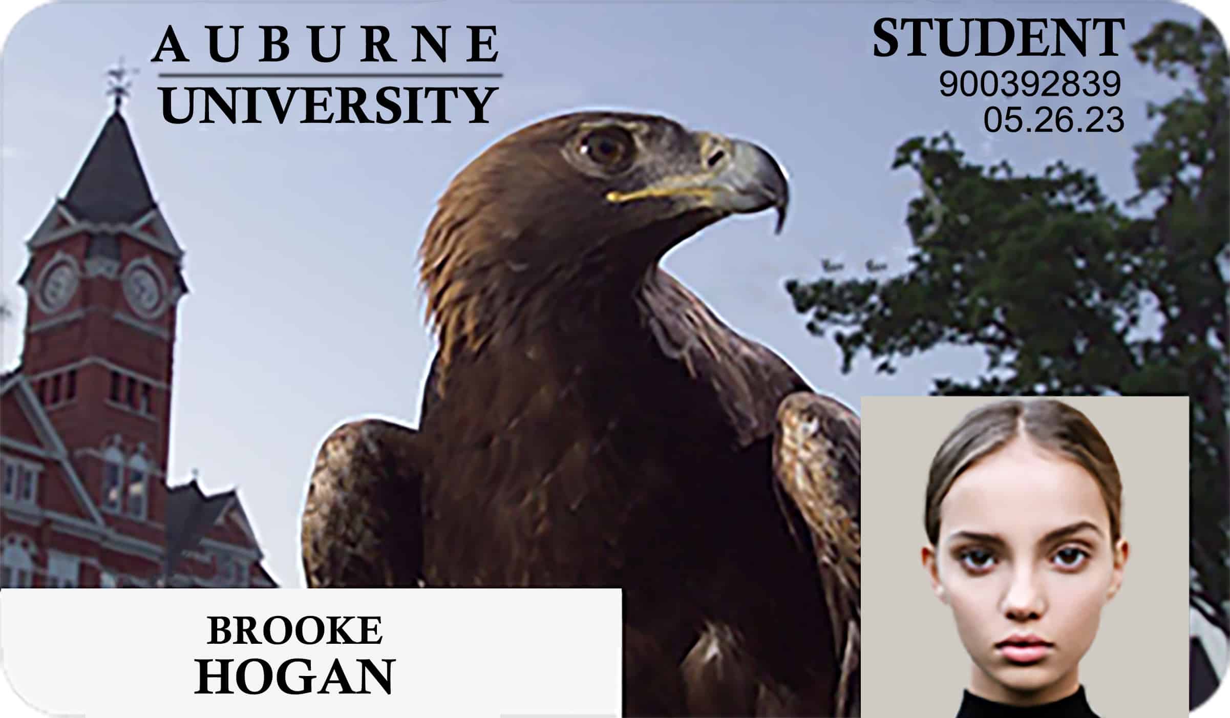 Create Auburne Student ID Cards with Fillable PSD Templates
