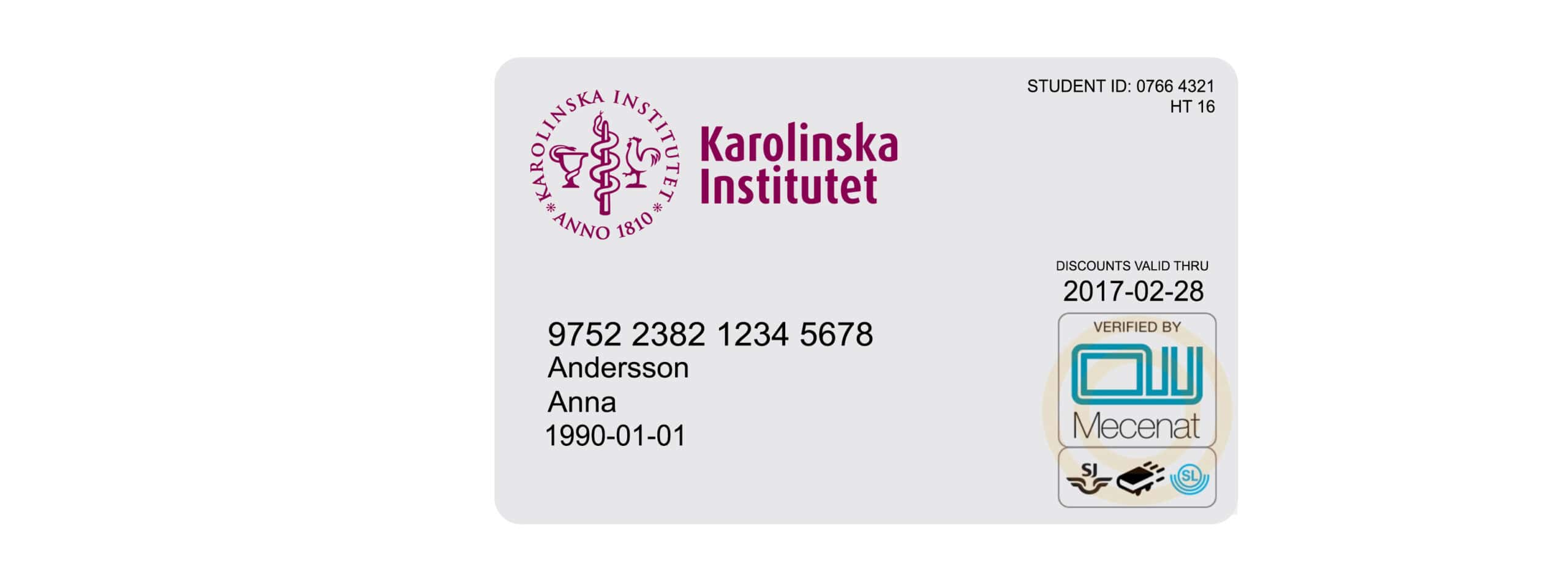 Create Karolinska Institute university Student ID Cards with Fillable PSD Templates
