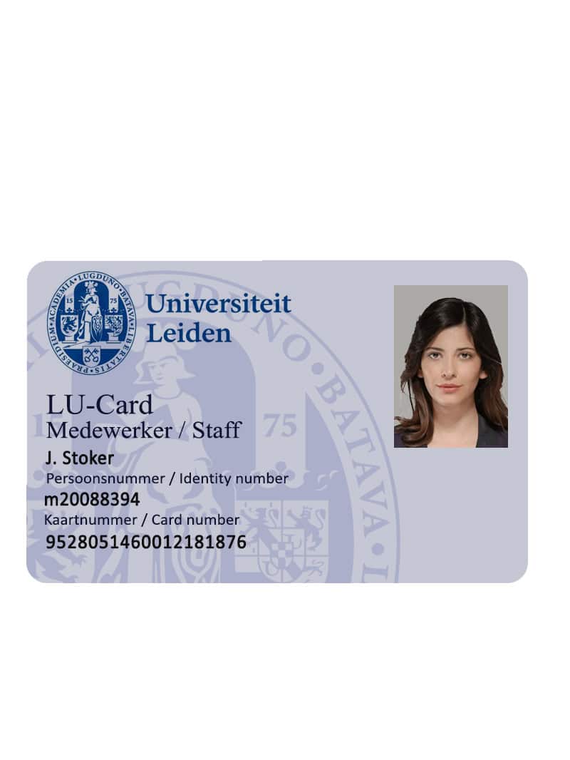 Create Leiden University Student ID Cards with Fillable PSD Templates front Create Leiden University Student ID Cards with Fillable PSD Templates front