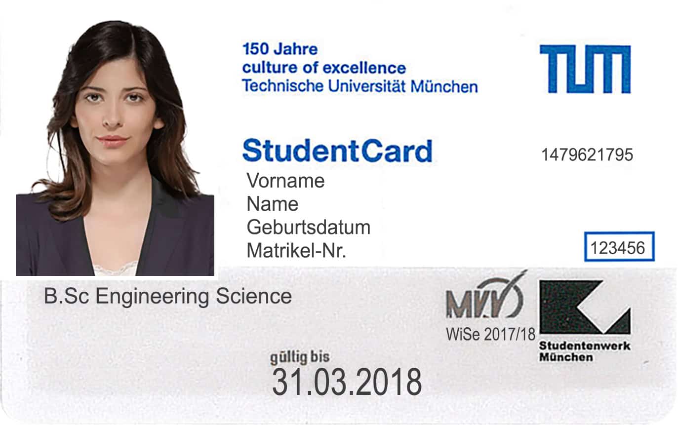 Create Technical University of Munich Student ID Cards with Fillable PSD Templates Create Technical University of Munich Student ID Cards with Fillable PSD Templates