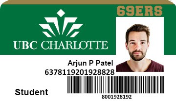 Create UBC Charlotte University Student ID Cards with Fillable PSD Templates Create UBC Charlotte University Student ID Cards with Fillable PSD Templates