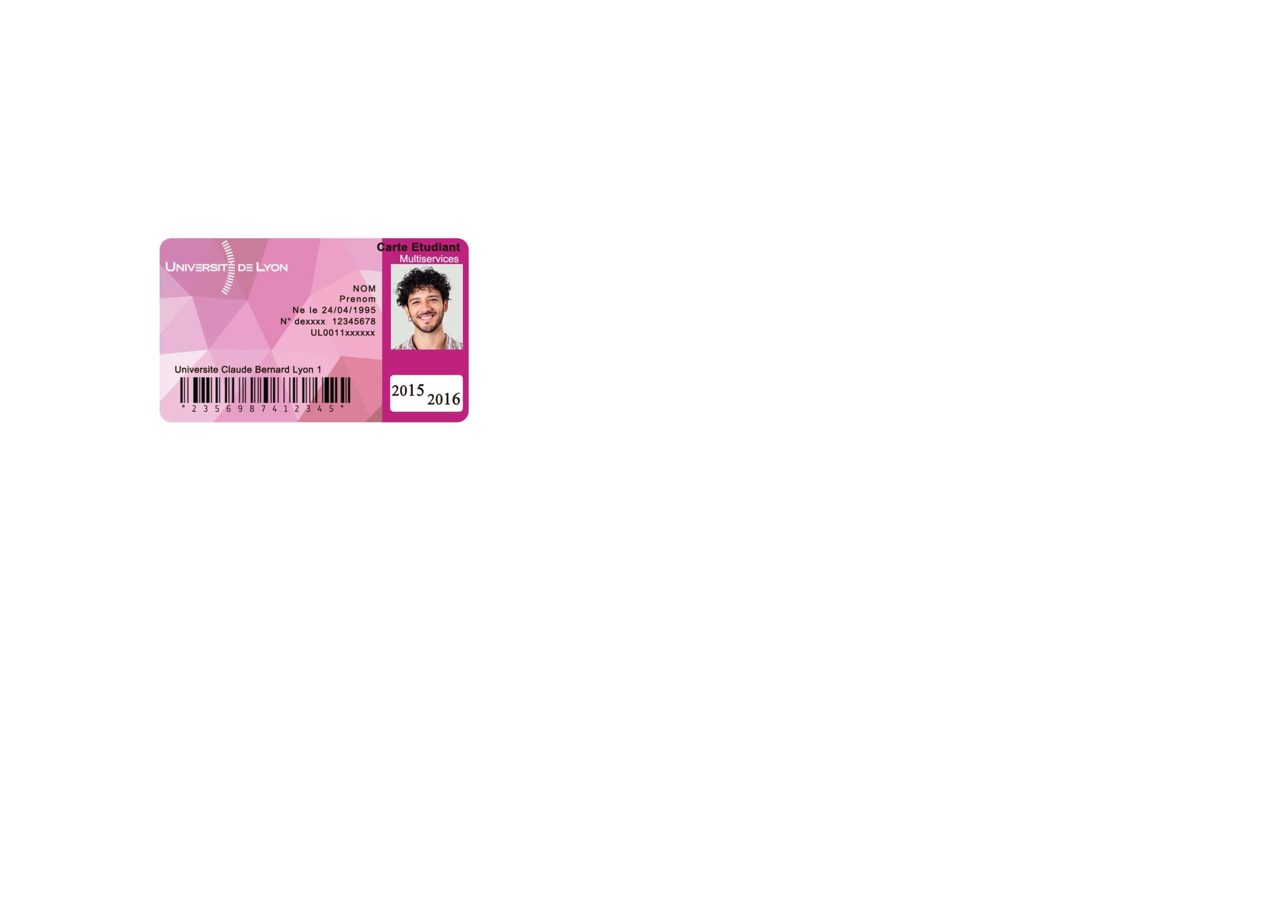 Create University Claude Bernard Lyon Student ID Cards with Fillable PSD Templates Create University Claude Bernard Lyon Student ID Cards with Fillable PSD Templates