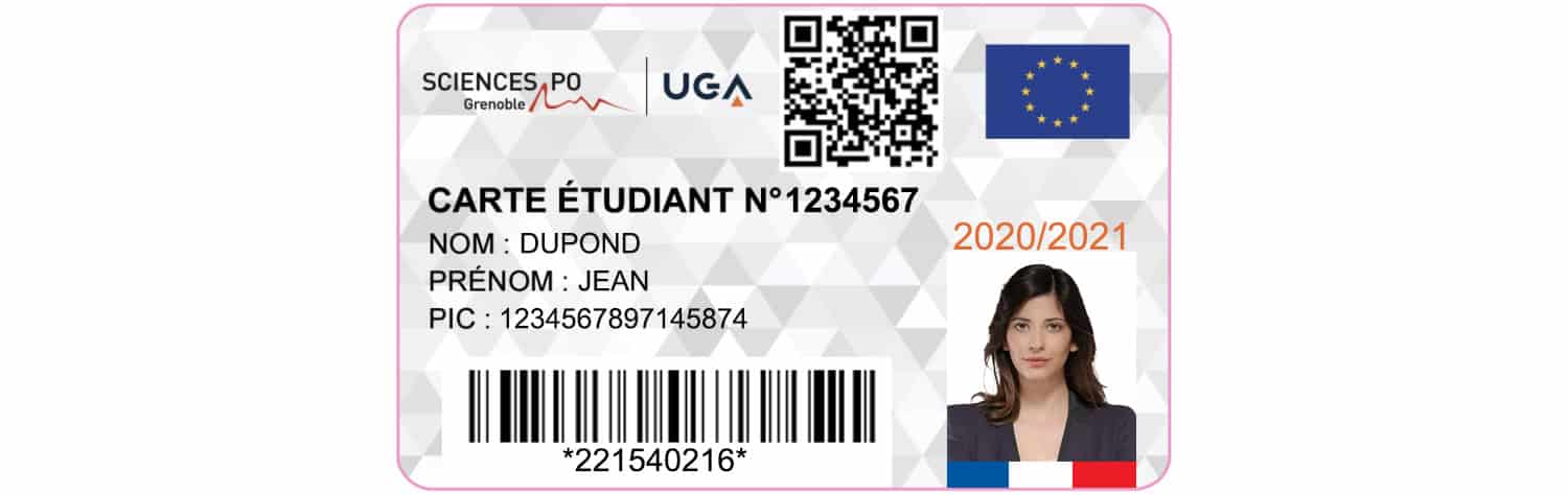 Create University Grenoble Alpes (UGA) Student ID Cards with Fillable PSD Templates