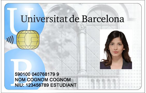 Create University of Barcelona Student ID Cards with Fillable PSD Templates