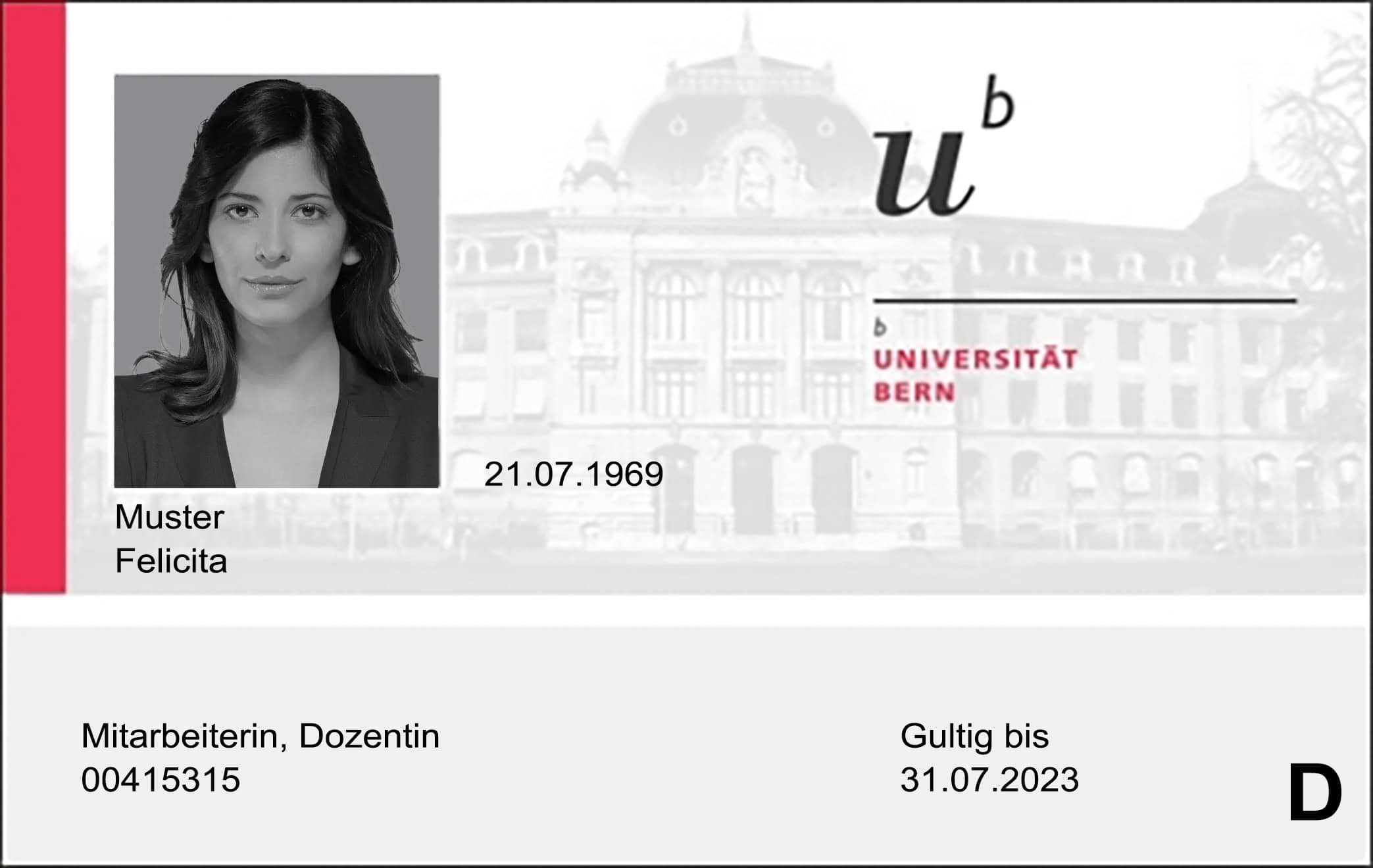 Create University of Bern Student ID Cards with Fillable PSD Templates