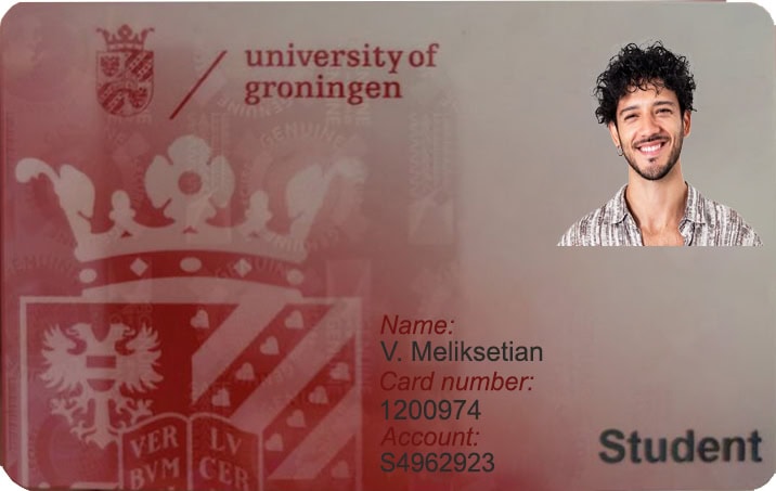 Create University of Groningen Student ID Cards with Fillable PSD Templates