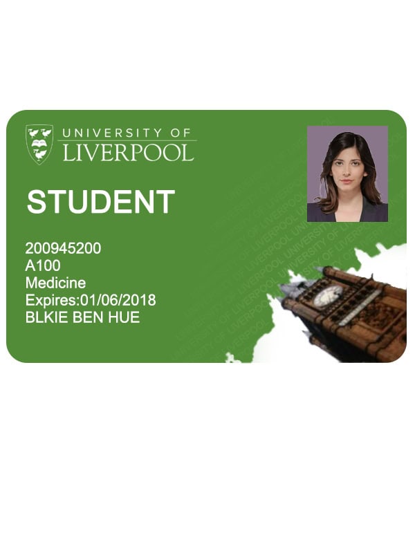 Create University of Liverpool Student ID Cards with Fillable PSD Templates version1 Create University of Liverpool Student ID Cards with Fillable PSD Templates version1