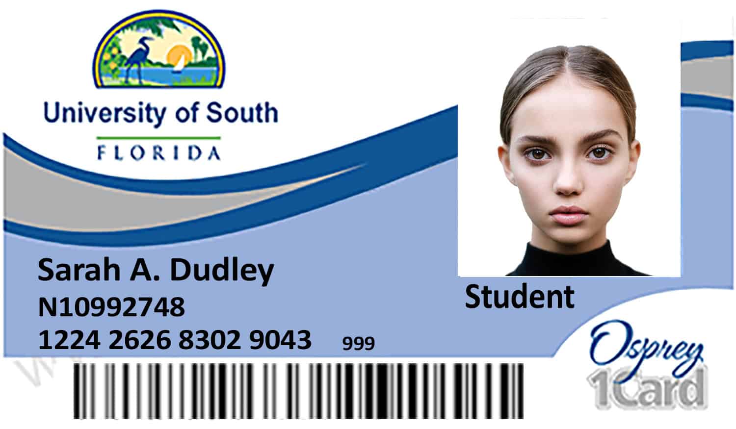 Create University of South Florida Student ID Cards with Fillable PSD Templates Create University of South Florida Student ID Cards with Fillable PSD Templates