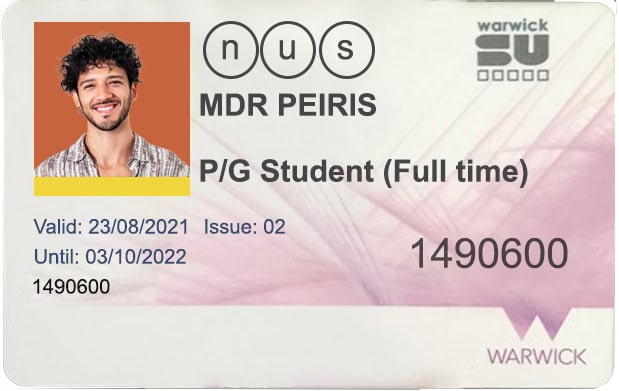 Create University of Warwick Student ID Cards with Fillable PSD Templates front Create University of Warwick Student ID Cards with Fillable PSD Templates front