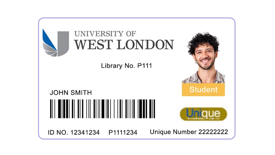 Create University of west London Student ID Cards with Fillable PSD Templates