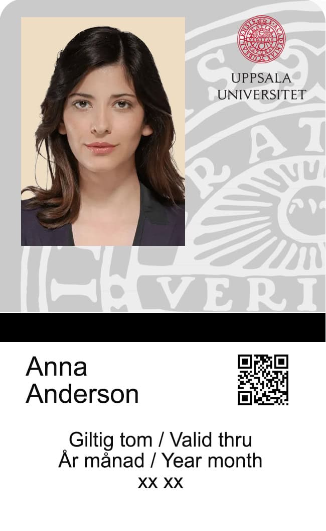 Create Uppsala University Student ID Cards with Fillable PSD Templates FRONT Create Uppsala University Student ID Cards with Fillable PSD Templates