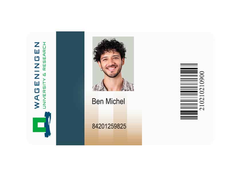 Create Wageningen University & Research Student ID Cards with Fillable PSD Templates front Create Wageningen University & Research Student ID Cards with Fillable PSD Templates