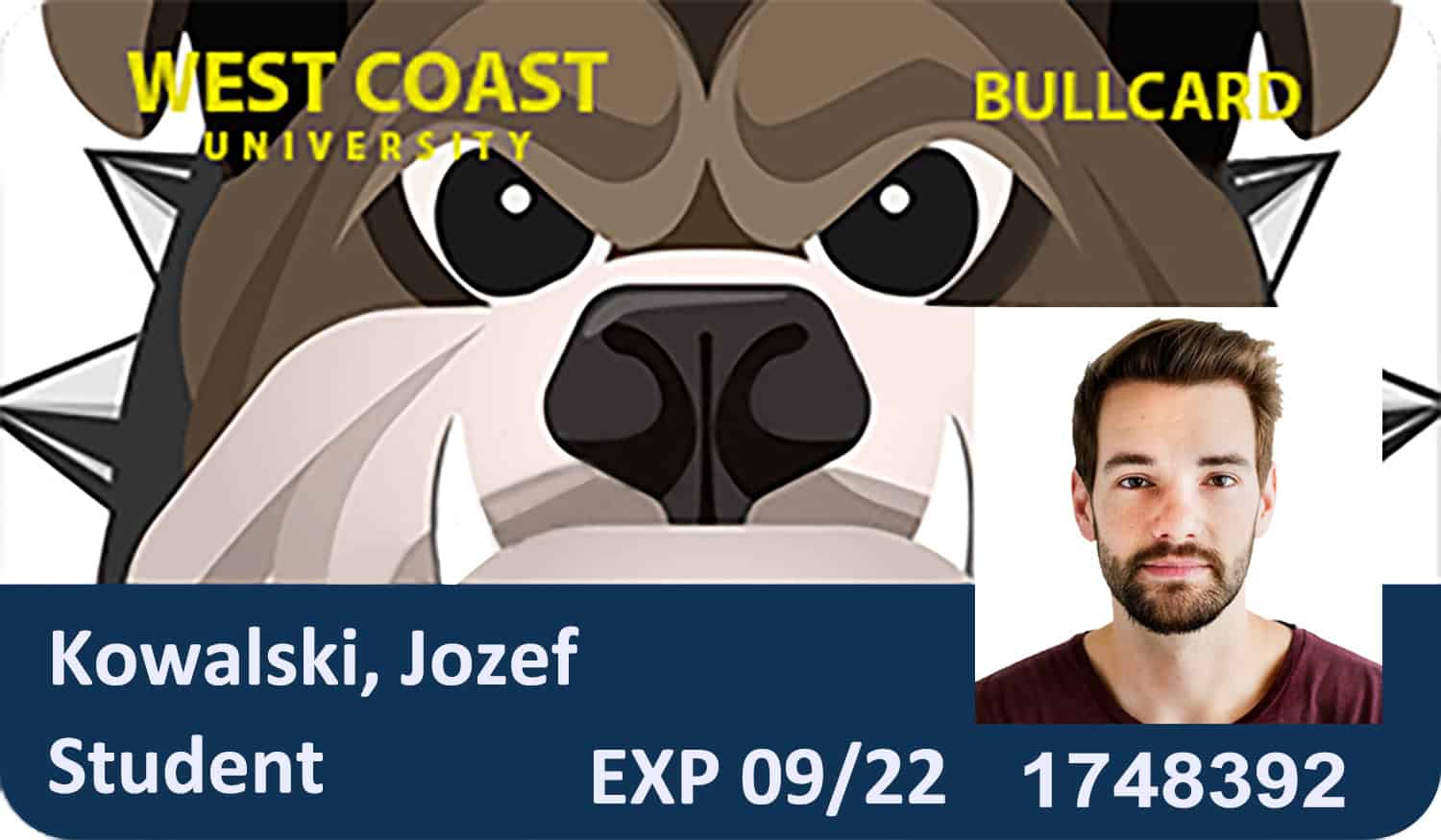 Create West COAST Student ID Cards with Fillable PSD Templates
