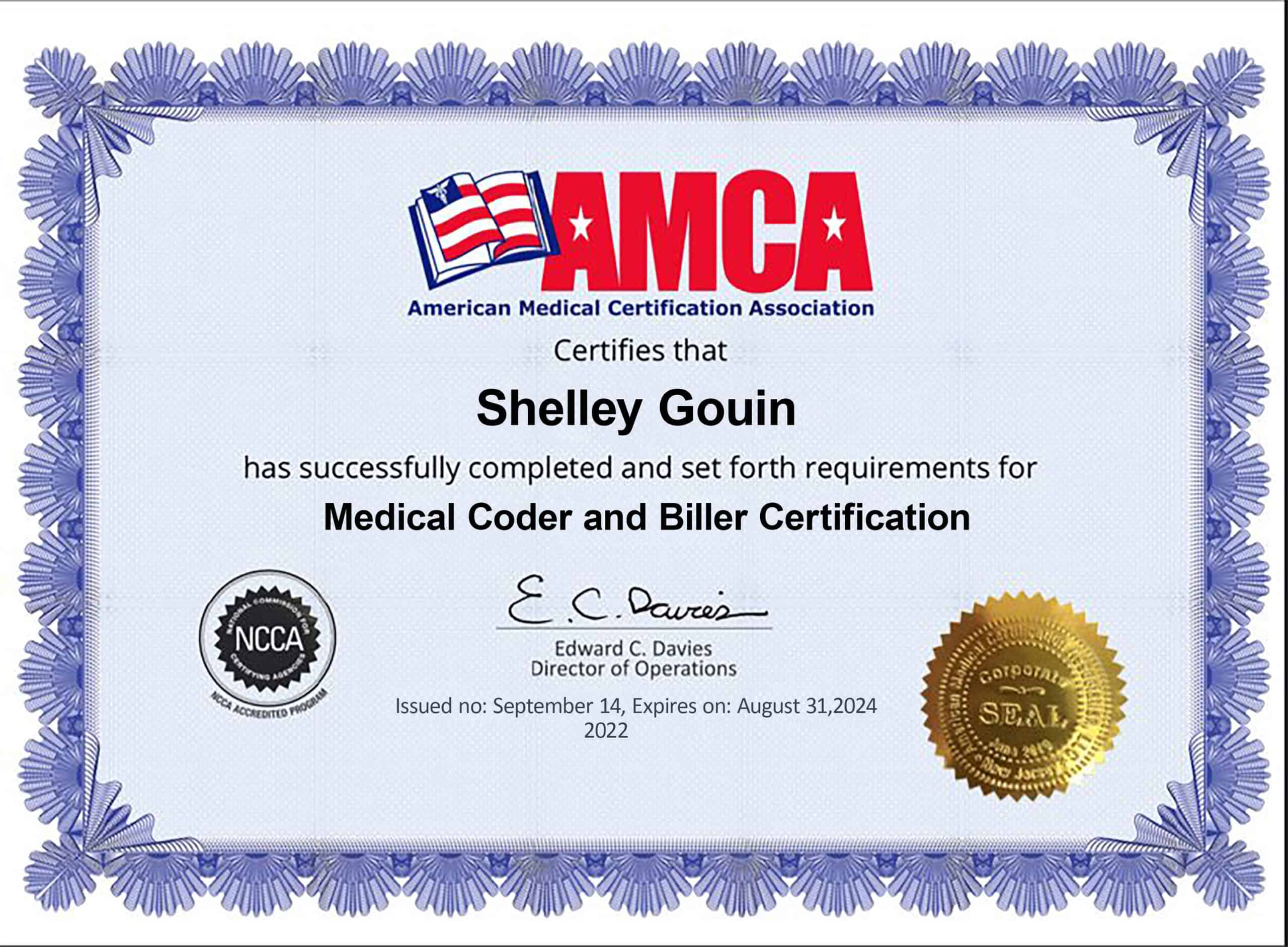 Fake American Medical Certificate PSD Templates