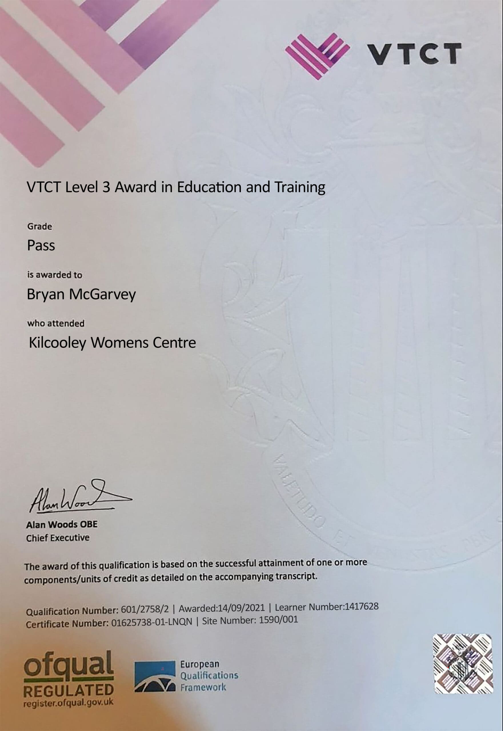Fake Certificate from A VTCT University Template Fake Certificate from A VTCT University Template
